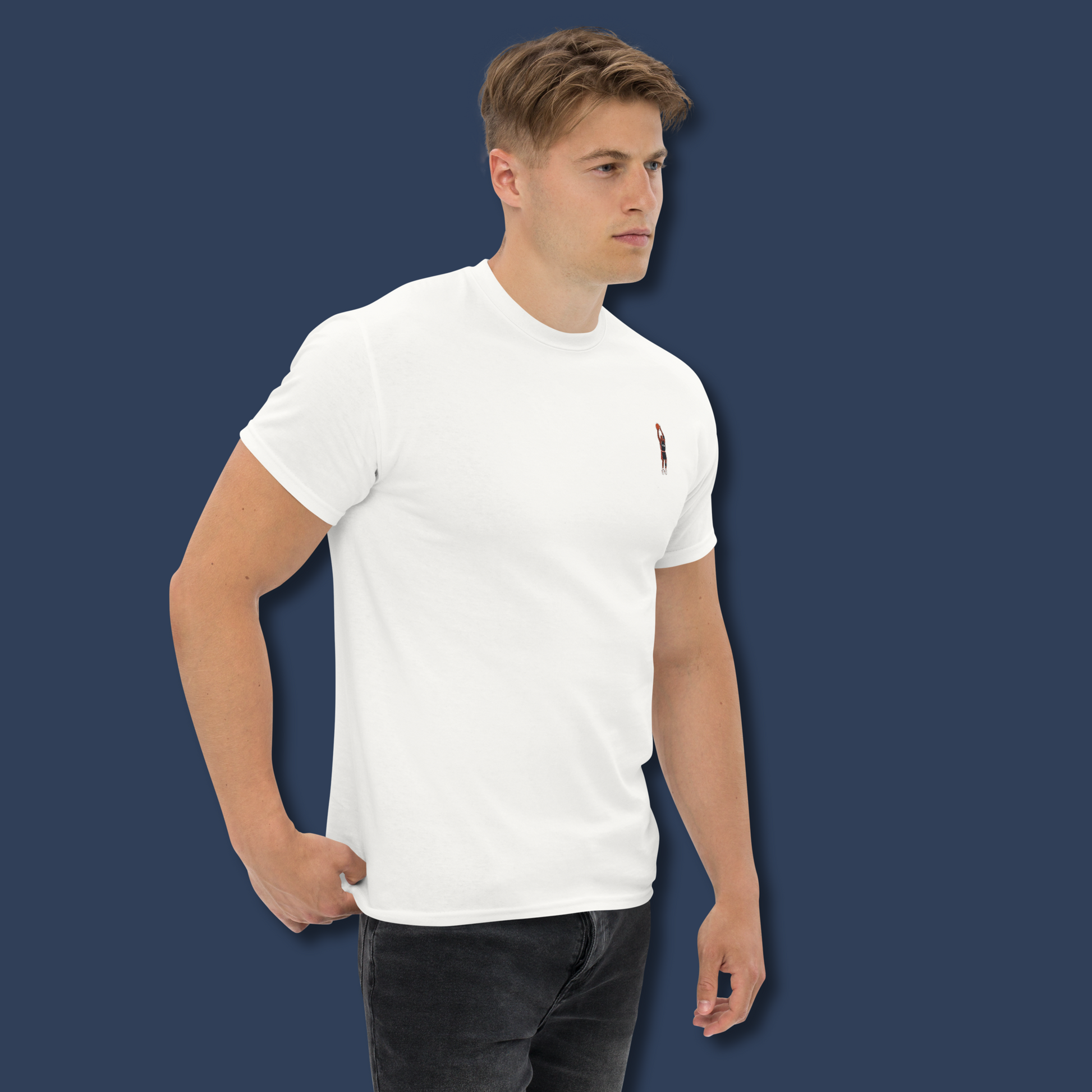 Celebrate Michael Jordan and the legendary Dream Team with this premium embroidered T-shirt. Inspired by the Olympic Games and Basketball history, this timeless design is perfect for true fans of the game.