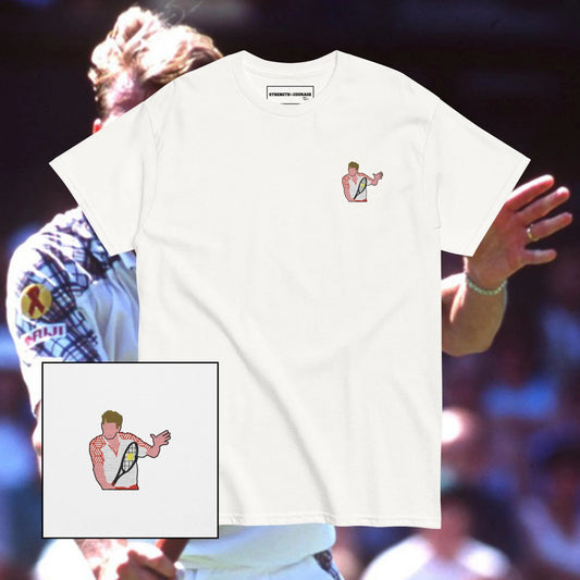Stefan Edberg Us Open T-shirt Design Tennis Atp Graphic tees Cotton Tshirt Free shipping Gifts for him Short sleeve Shop now Nike vintage