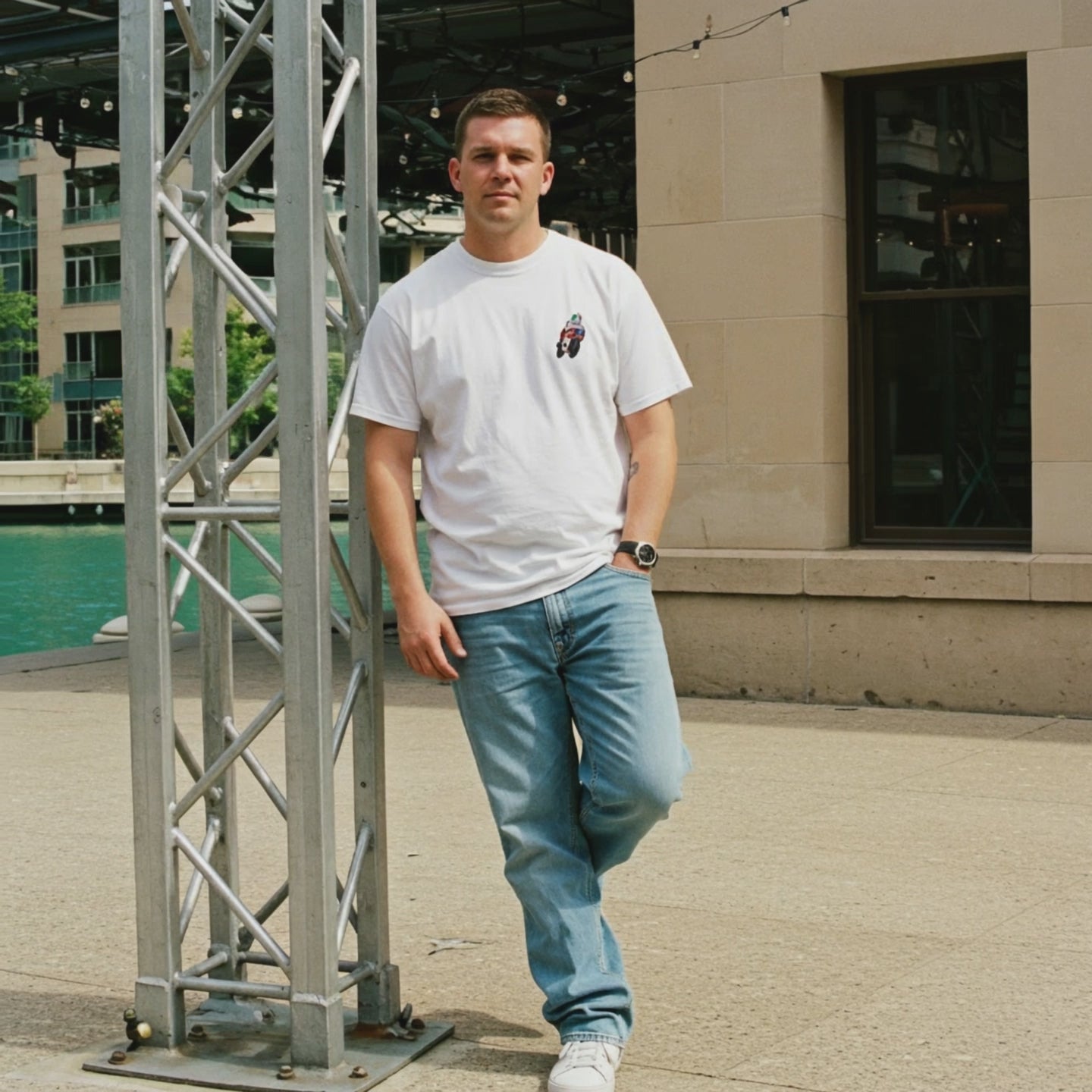 Embroidered cotton T-shirt featuring Giacomo Agostini riding his legendary MV Agusta, celebrating the golden era of MotoGP and one of the greatest World Champions in racing history. This short sleeve T-shirt design captures pure speed, style, and heritage. Made from premium cotton, it’s a timeless graphic tee and perfect Tshirt gift for him with free shipping included. Honor Agostini’s racing legacy and Italian excellence. Shop now and wear motorcycle history!