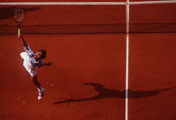 Micheal Chang during French Open 1989