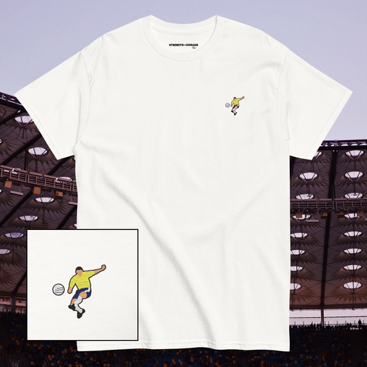 Embroidered Roberto Carlos Cotton Tshirt. Vintage Graphic Tee, Free Shipping, sizes S–3XL. Shop now!