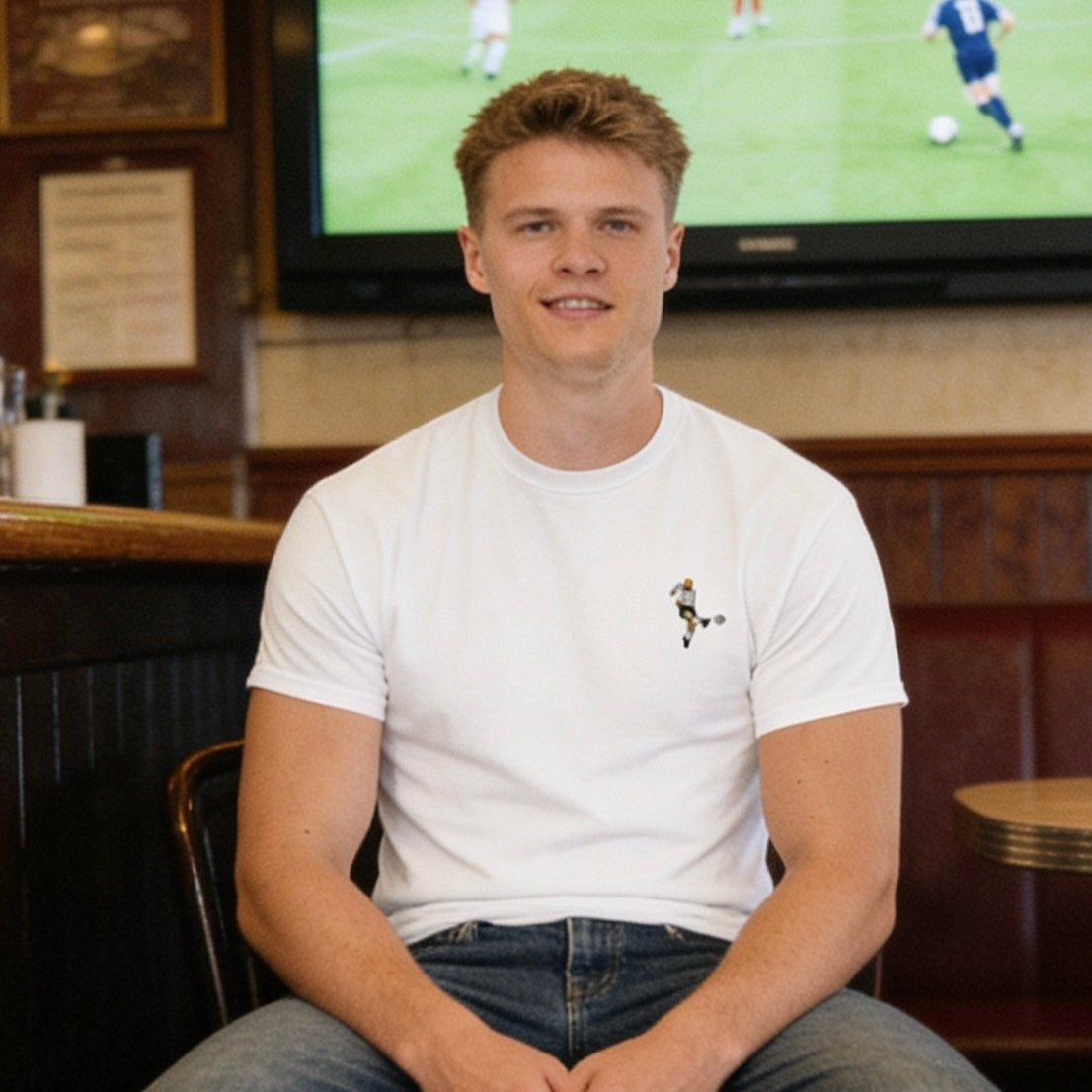 Gazza Euro '96 – Il gol contro la Scozia | T-shirt ricamata, perfetta anche come regalo.
