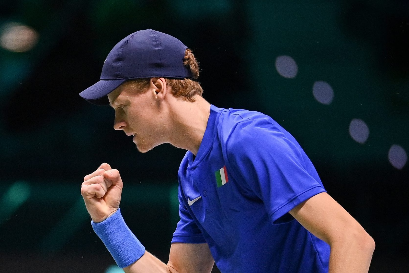 Jannik Sinner embroidered white tennis t-shirt, premium cotton graphic tee.