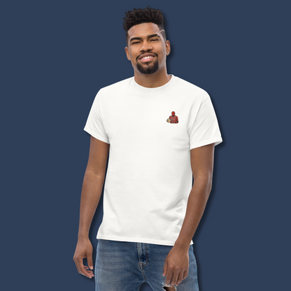 Honor the basketball legend with the Michael Jordan embroidered T-shirt from Strength & Courage. Premium quality, iconic design for true fans.