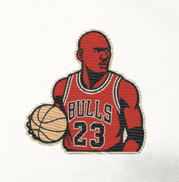 Honor the basketball legend with the Michael Jordan embroidered T-shirt from Strength & Courage. Premium quality, iconic design for true fans.