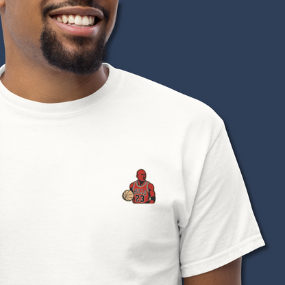 Honor the basketball legend with the Michael Jordan embroidered T-shirt from Strength & Courage. Premium quality, iconic design for true fans.