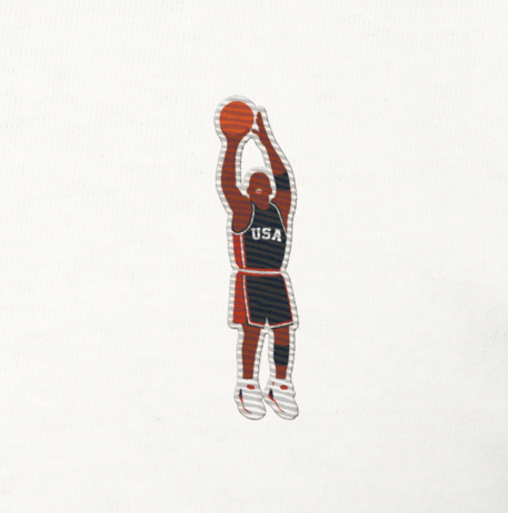 Michael Jordan Dream Team USA 1992 | Embroidered T-Shirt, perfect also as a gift for him.