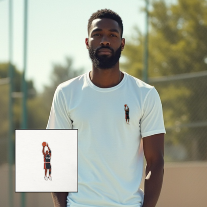 Celebrate Michael Jordan and the legendary Dream Team with this premium embroidered T-shirt. Inspired by the Olympic Games and Basketball history, this timeless design is perfect for true fans of the game.