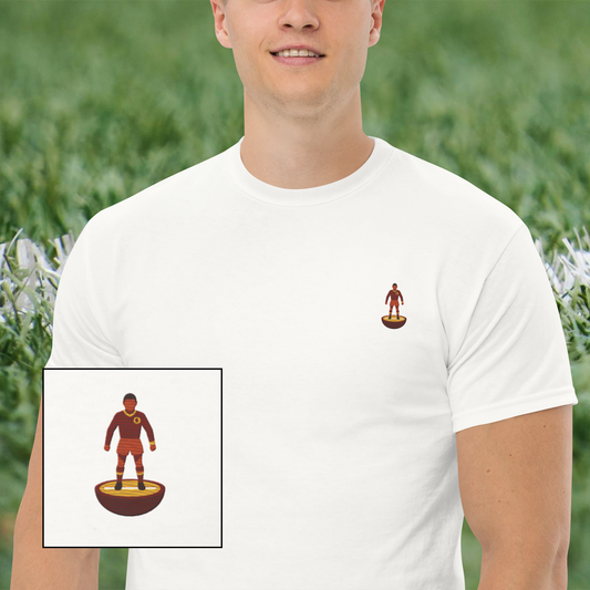 Embroidered As Roma Table soccer Cotton Tshirt. Vintage Graphic Tee, Free Shipping, sizes S–3XL. Shop now!