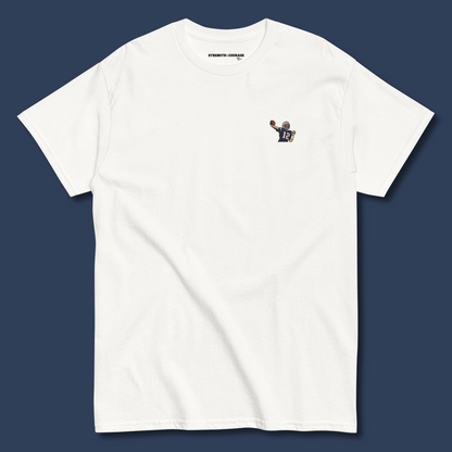 Embroidered cotton T-shirt featuring Tom Brady, the legendary New England Patriots quarterback, captured mid-throw in an iconic NFL moment. This vintage-inspired T-shirt design celebrates his unmatched Super Bowl legacy and leadership on the field. Made from premium cotton, it’s a stylish graphic tee for true football fans. A perfect Tshirt gift for him with free shipping included. Honor Tom Brady’s greatness and Nike-inspired athletic spirit with this exclusive design.