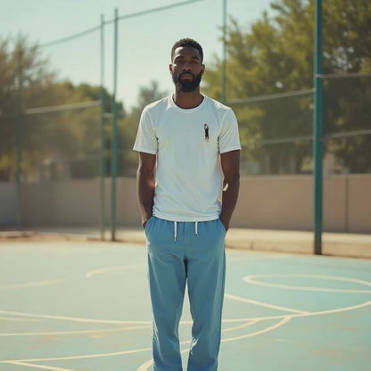 Celebrate Michael Jordan and the legendary Dream Team with this premium embroidered T-shirt. Inspired by the Olympic Games and Basketball history, this timeless design is perfect for true fans of the game.