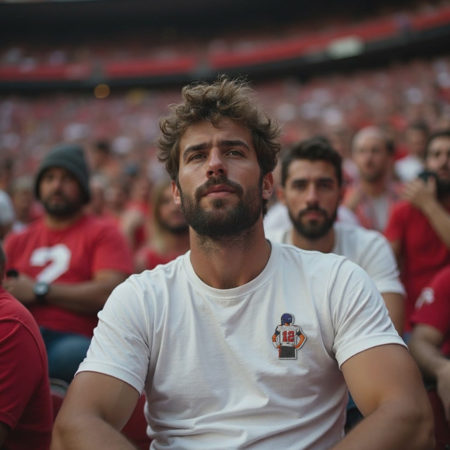 Embroidered cotton T-shirt featuring Tom Brady, the legendary Tampa Bay Buccaneers quarterback, captured mid-throw in an iconic NFL moment. This vintage-inspired T-shirt design celebrates his unmatched Super Bowl legacy and leadership on the field. Made from premium cotton, it’s a stylish graphic tee for true football fans. A perfect Tshirt gift for him with free shipping included. Honor Tom Brady’s greatness and Nike-inspired athletic spirit with this exclusive design.