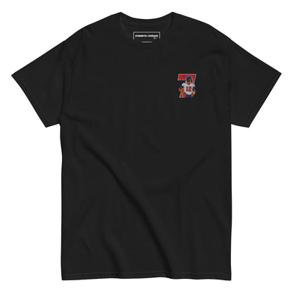 Embroidered cotton T-shirt featuring Tom Brady captured mid-throw in an iconic NFL moment. This vintage-inspired T-shirt design celebrates his unmatched Super Bowl legacy and leadership on the field. Made from premium cotton, it’s a stylish graphic tee for true football fans. A perfect Tshirt gift for him with free shipping included. Honor Tom Brady’s greatness and Nike-inspired athletic spirit with this exclusive design.