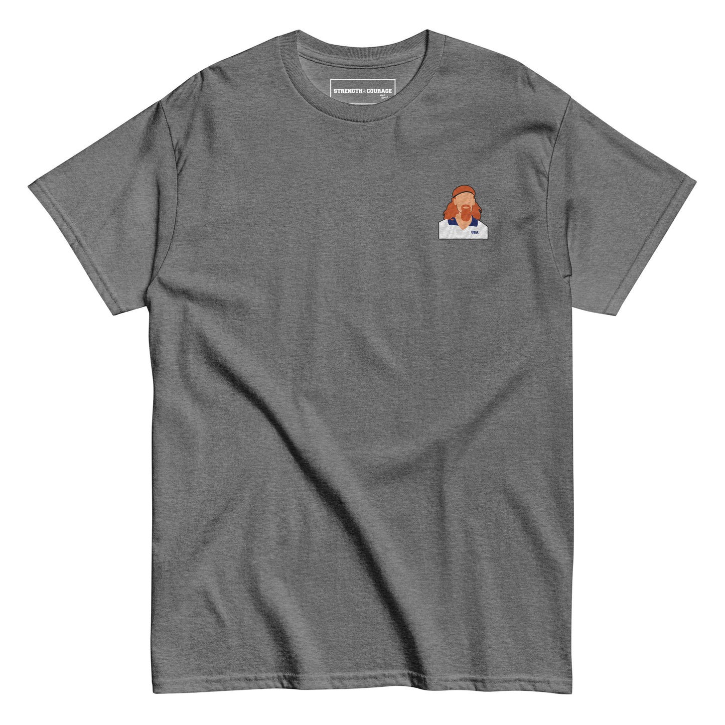 Alexi Lalas USA 1990 World Cup | Embroidered T-Shirt, percfect also as a gift for him.