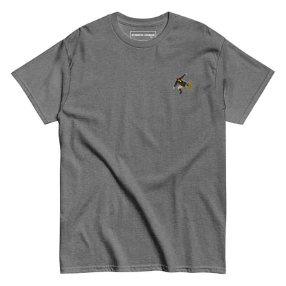 Eric Cantona Manchester United Iconic Moment | Embroidered T-Shirt, perfect also as a gift for him.