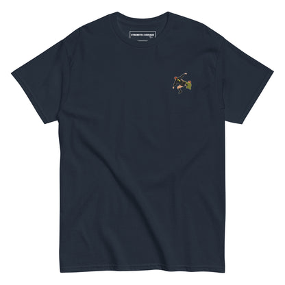 Eric Cantona Manchester United Iconic Moment | Embroidered T-Shirt, perfect also as a gift for him.