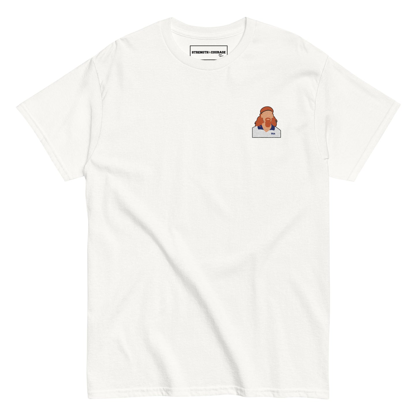 Alexi Lalas USA 1990 World Cup | Embroidered T-Shirt, percfect also as a gift for him.