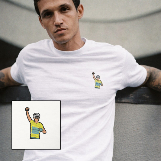 Vincenzo Nibali Tour de France 2014 Champion | T-Shirt Ricamata