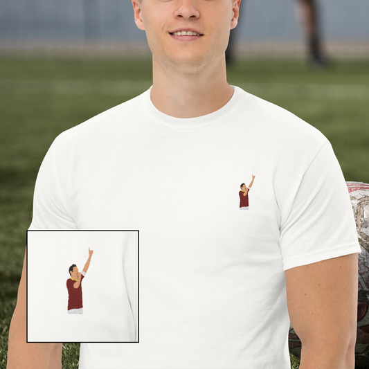 Embroidered Totti Cotton Tshirt. Vintage Graphic Tee, Free Shipping, sizes S–3XL. Shop now!